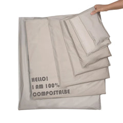 Custom Logo Biodegradable Compostable Postage Satchels Recycled Envelopes Shipping Courier Poly Mailer Mailing Bags for Clothing