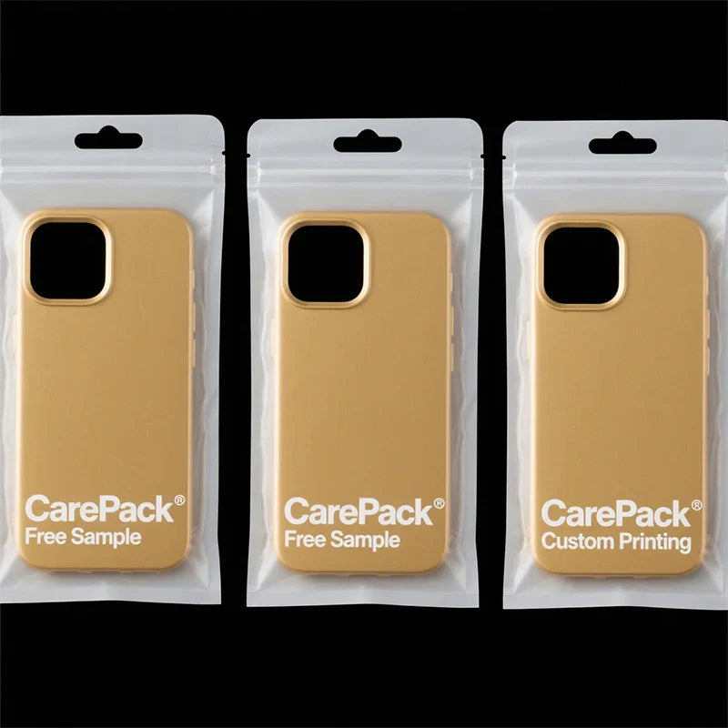Mobile Cell Phone Case Self-sealing Waterproof PE Clear Iphone 17 Three Side Seal Pouches With Own Logo