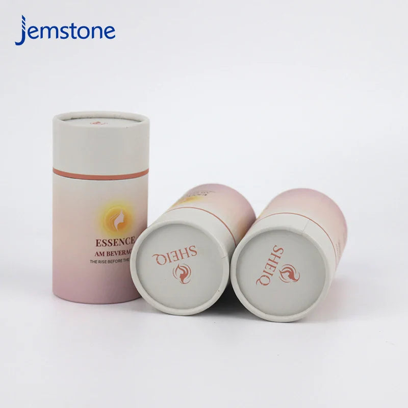 Custom Eco-Friendly Luxury Kraft Cardboard Food Beverage Tea Coffee Cylinder Box Packaging Perfume Bottle Paper Tube
