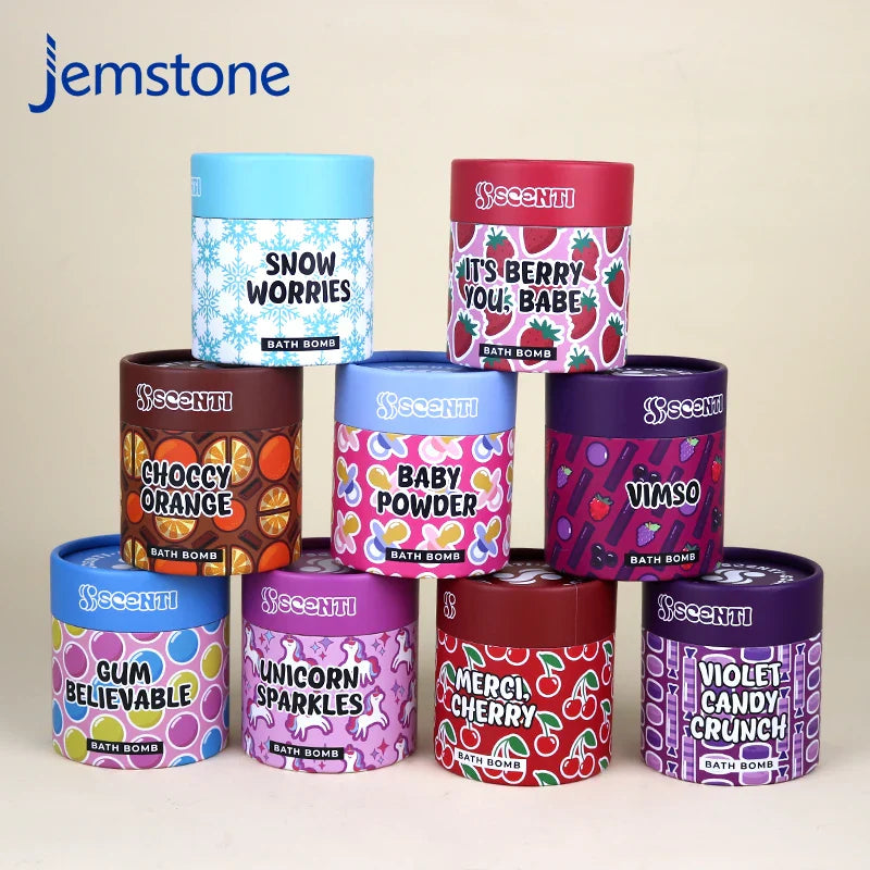 Custom Biodegradable Luxury Print Logo Round Kraft Cardboard Tube Box Packaging Food Grade Cylinder Canister Paper Tube