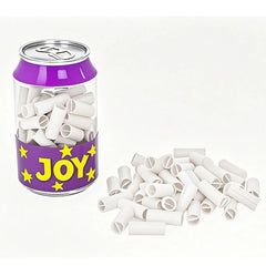 Plastic Cans for 3.5g Empty Soda Can Plastic Jars Tobacco Leaf Snacks PET Jar With Stickers Colorful Cap