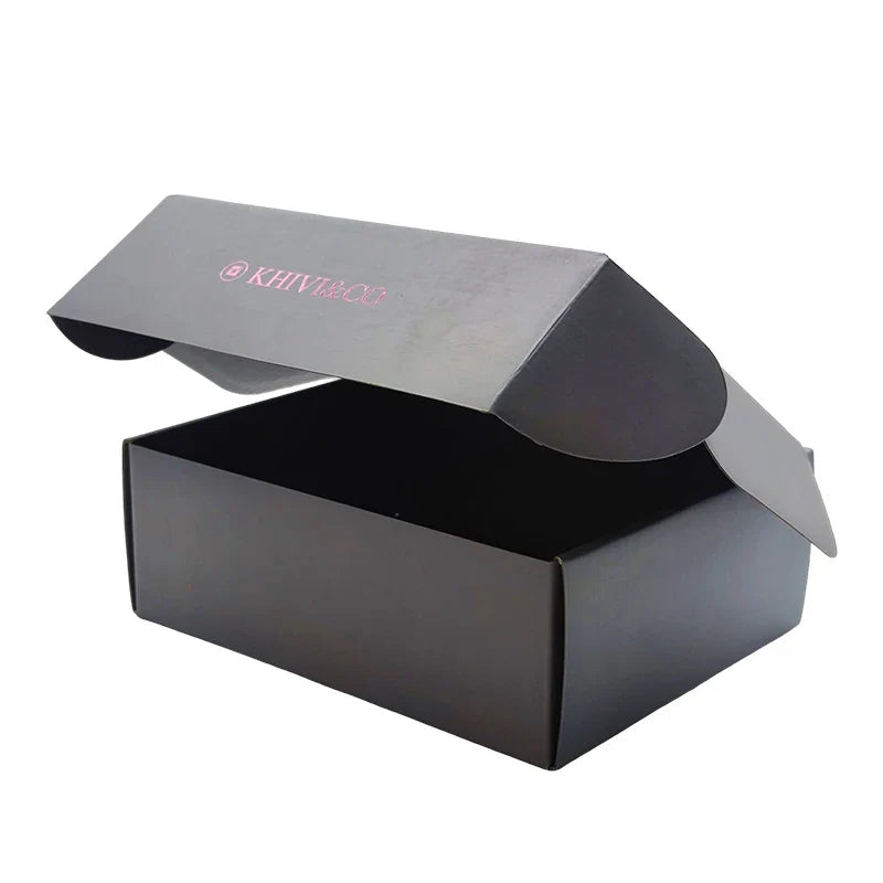 Custom Logo Cajas Corrugated Skincare Clothing Mailing Delivery Cardboard Post Paper Packaging Box Eco-Friendly Sponge Socks