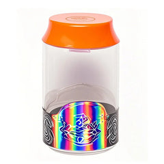 Custom 90ml Plastic Clear 3.5g Mini Soda Can Packaging Leaf Bottom PE Jars with Lids for Cosmetics