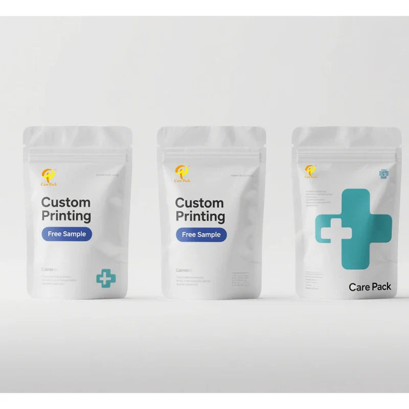 Pill Self-sealing Moisture Barrier Reclosable Packaging PET Materials Medicine Vitamin Stand up Pouch