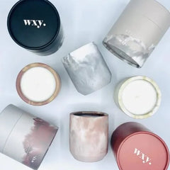 Custom Printed Cardboard Kraft Paper Round Candle Box Tubes Soy Candle in Paper Tube