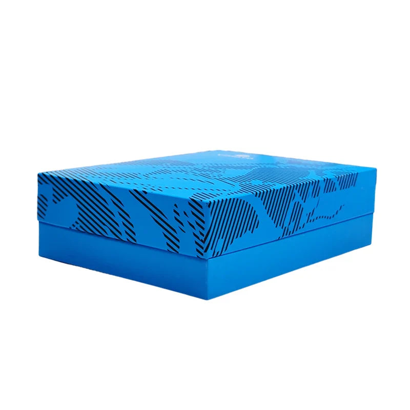 Customised UV Printing Paper Top and Bottom Cardboard Wallet Black Lid and Base Gift Boxes Jewelry Leather Belt Box Packaging