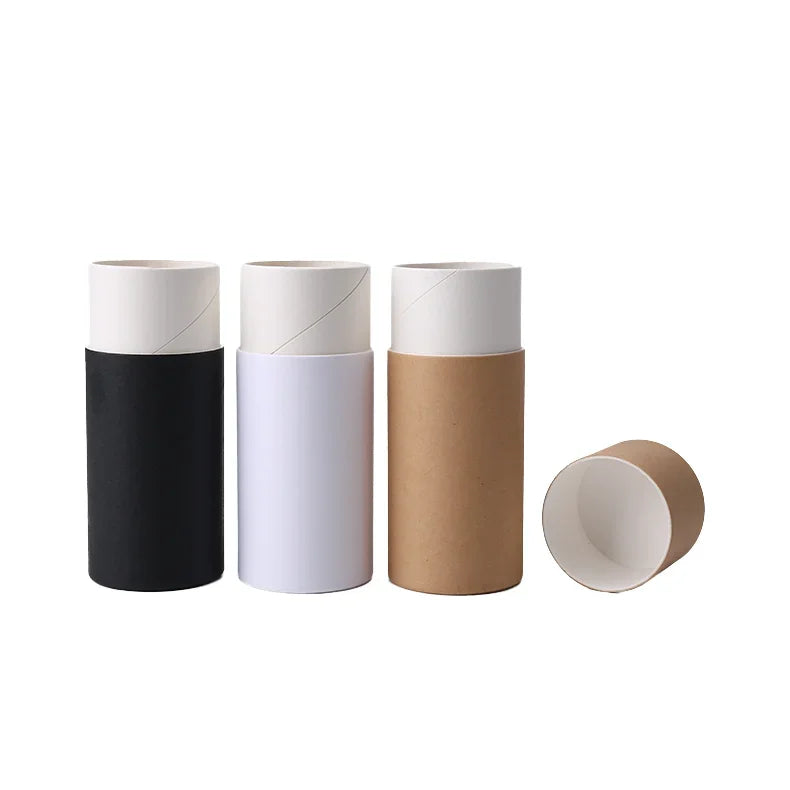 Custom Printed Bio-Degradable Kraft Cardboard Packaging for Cosmetic Lipstick and Lip Balm Push-up Paper Tube