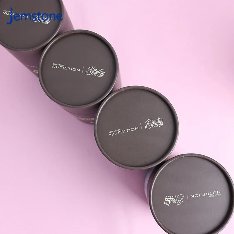 Custom logo Food Grade Eco Friendly Cardboard Cylindrical 2.5 Inch Diameter Kraft Paper Tube Cylindrical Box Packaging