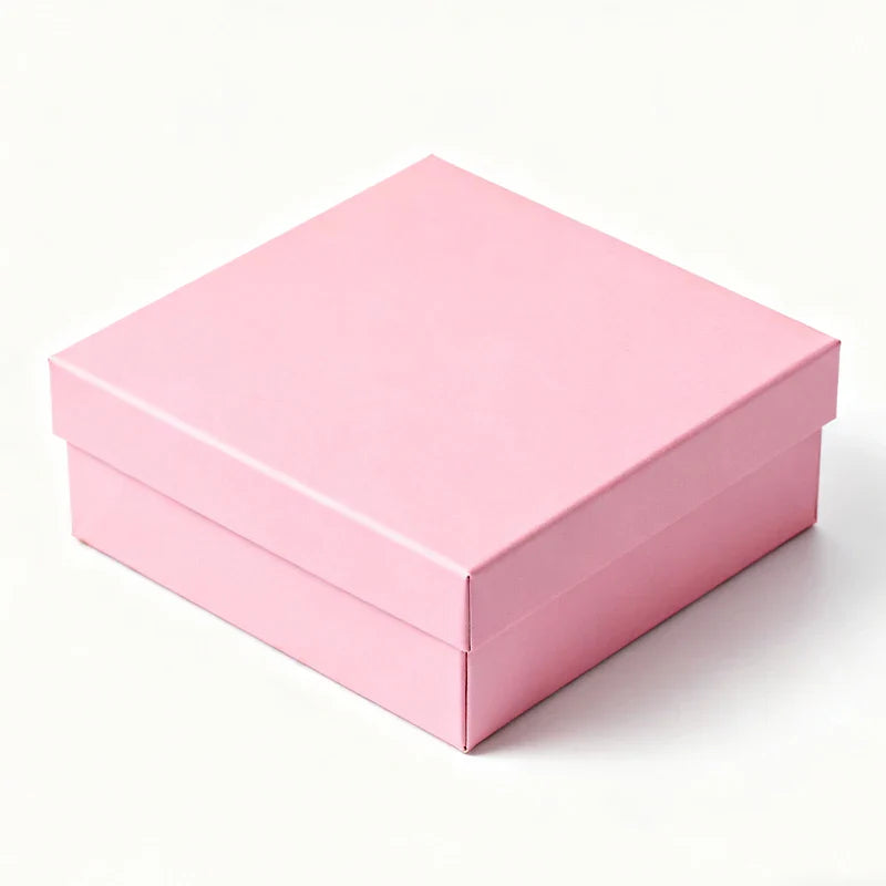 High-grade Rigid Gift Elegant Cardboard Reusable Necklace Lid and Based With Neck Handmade Boxes