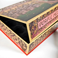 Custom Chocolate Magnet Folding Packaging Box with Round Slots Sponge Liner Matt Lamination for Food Packaging