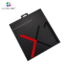 Unique Luxury Black EVA Wrapped 3 Layers Cardboard Headset With Charging Gift Set Gift Packaging Earphone Box