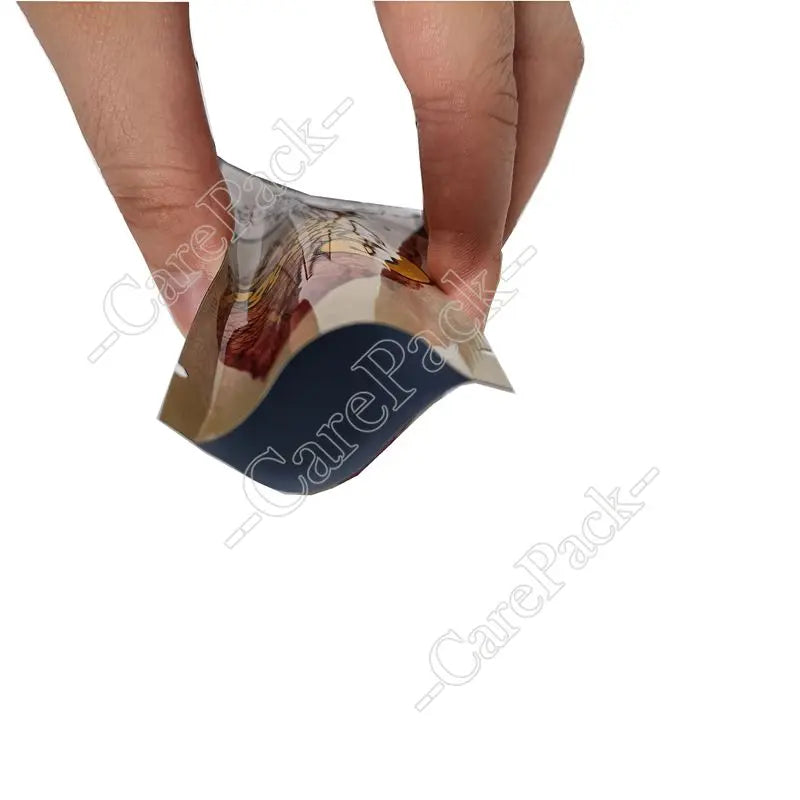 Plastic Mylar Resealable Waterproof Soft Aluminum Foil Fishing Lures Baits 3 Side Seal Bag With Ziplock