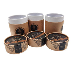 Free Design Empty Foundation Custom Gift Cylinder Paper Tube Round Kraft Paper Coffee Food Tube Packaging