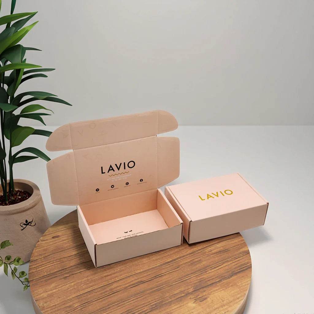 Customized Luxury Personalized Matte Pink Shipping Mailing Parcel Package Paper Lash Packaging Boxes for Clothing