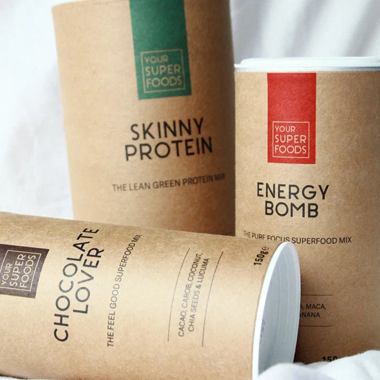 Customized Cylinder Cardboard Tea Canister Paper Bottle Packaging Container Tube With Custom Aluminium Foil