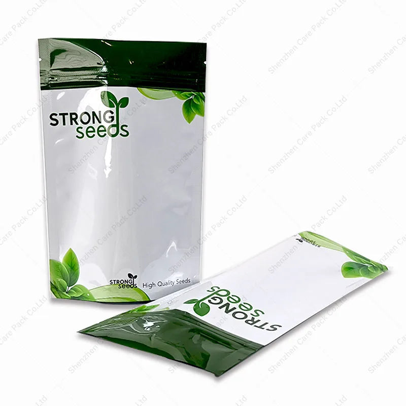 Customized Design 250g Seeds Grain Zipper Pesticide Seeds Aluminum Foil Plant Organic Fertilizer Packaging Stand up Pouch