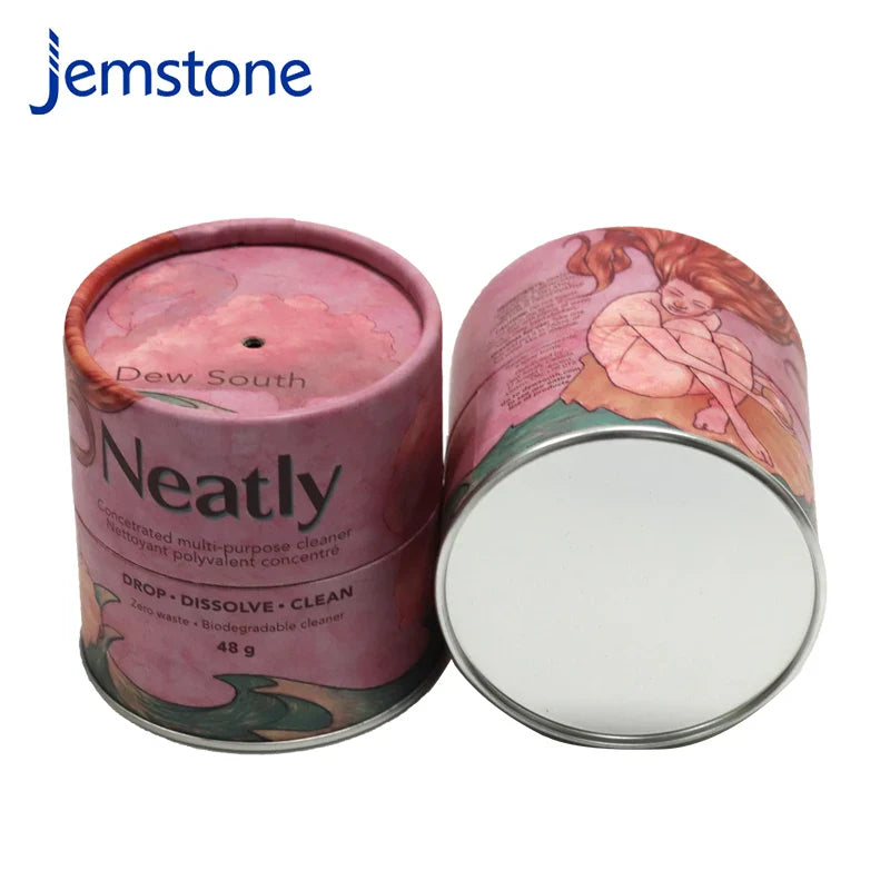 Drop Shipping Custom Luxury Empty Round Box Packaging Container Paper Tubes for Glass Candle Jars Holder