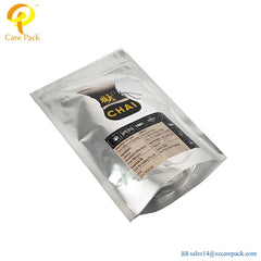 Custom Food Grade Soy Flour Packaging Zipper Bags Eco Friendly Reusable Tea Bags Packaging Weight Loss Tea Mylar Pouch Bag
