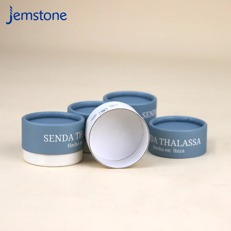 Custom Eco-friendly Kraft Cosmetic Perfume Paper Tube Food Tea Coffee Cylinder Box Packaging Cardboard Candle Tube