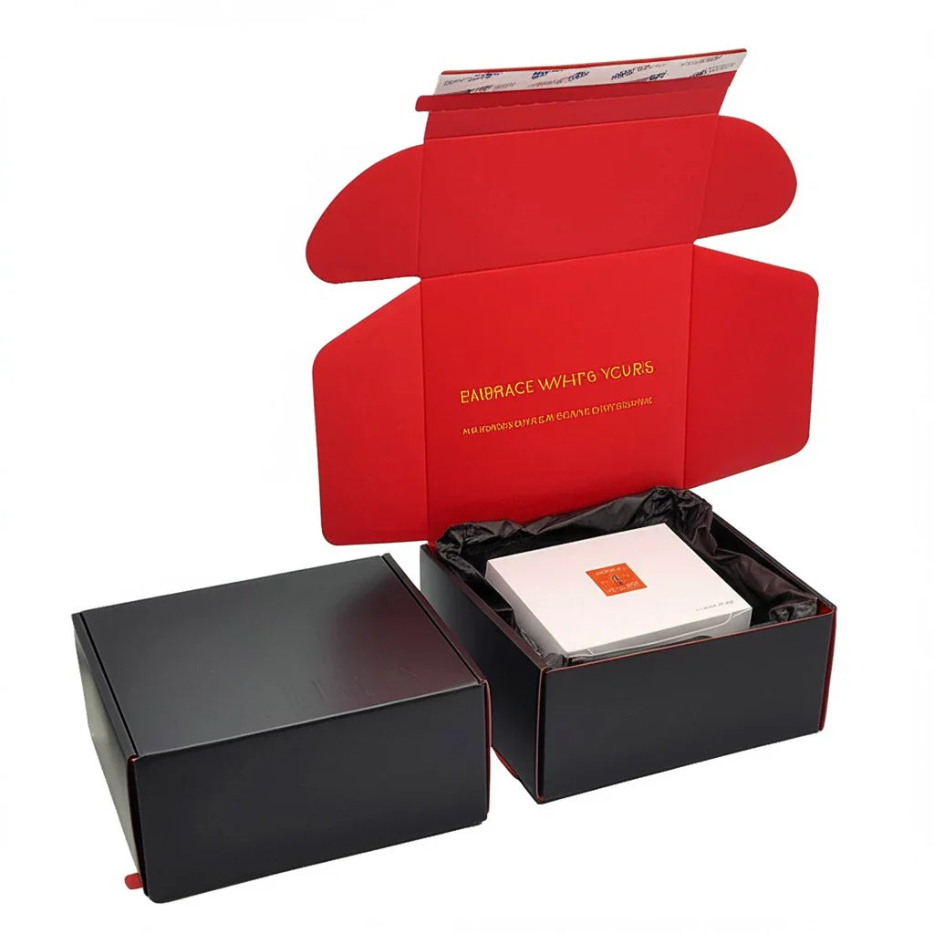 Customized Cosmetic Packing Verpackung Zipper Box for Packiging Corrugated Mailer Shipping Boxes With Logo Packaging