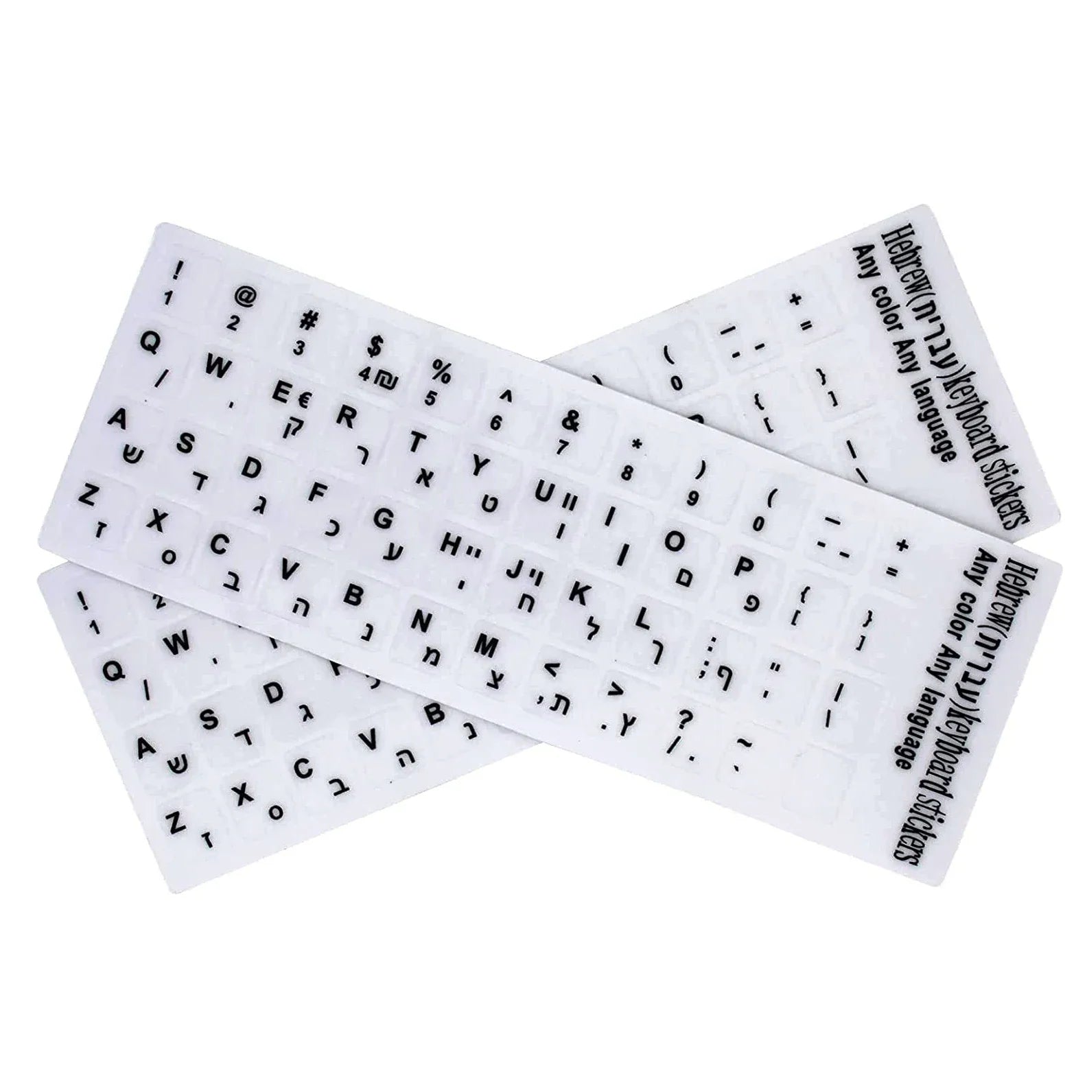 Laptop Keyboard Stickers Custom Language Azerty Keyboard Letter Stickers Spanish Arabic French PC Universal Keyboard Stickers