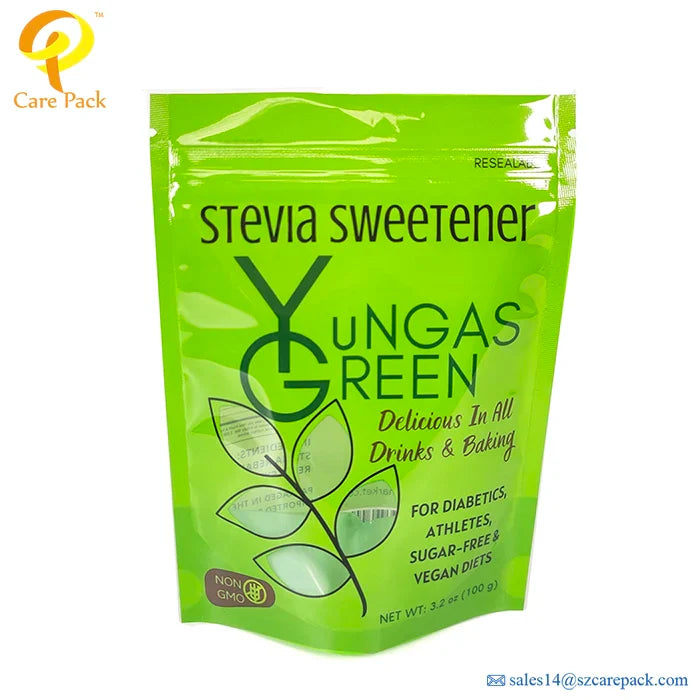 Food packaging Mylar Bag Custom Printed Eco Friendly Aluminum Foil Plastic Stand Up pouch custom protein powder bag