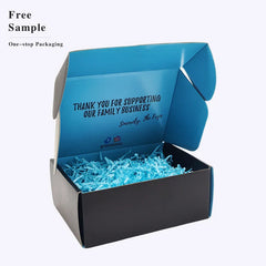 Custom Private Label Corrugated Cardboard Personal Care Packaging Shredded Paper Gift Boxes for Shipping Packiging