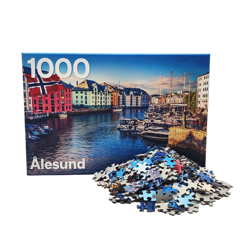 High Quality Custom Printing 500 1000 Pieces Super Hero Cartoon Jigsaw Puzzles for Adults