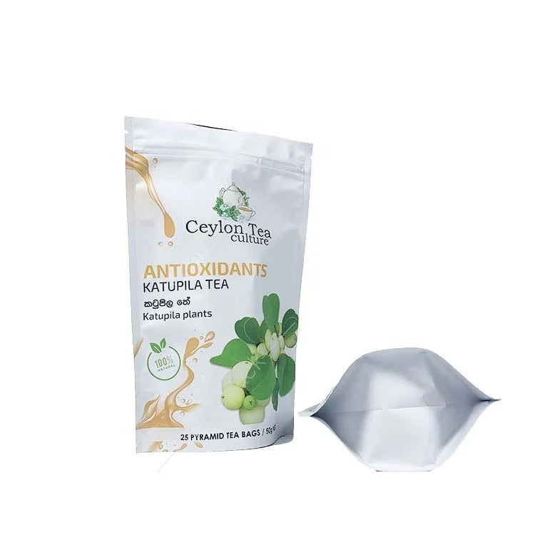 Custom Standing up Pouch Coffee Loose Leaf Tea Snack Candy Packaging for Business Mylar Ziplock Bags Plastic Bag