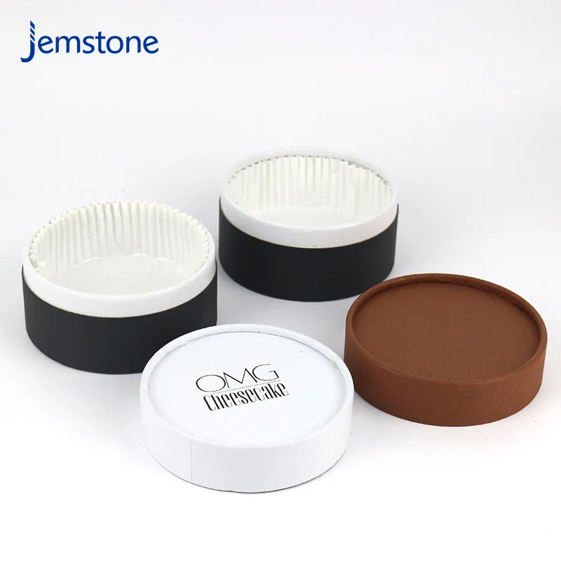 Eco-Friendly Custom Food Luxury Round Cardboard Cookie Tube Box Snack Bread Chocolate Cylinder Packaging Kraft Cake Paper Tube