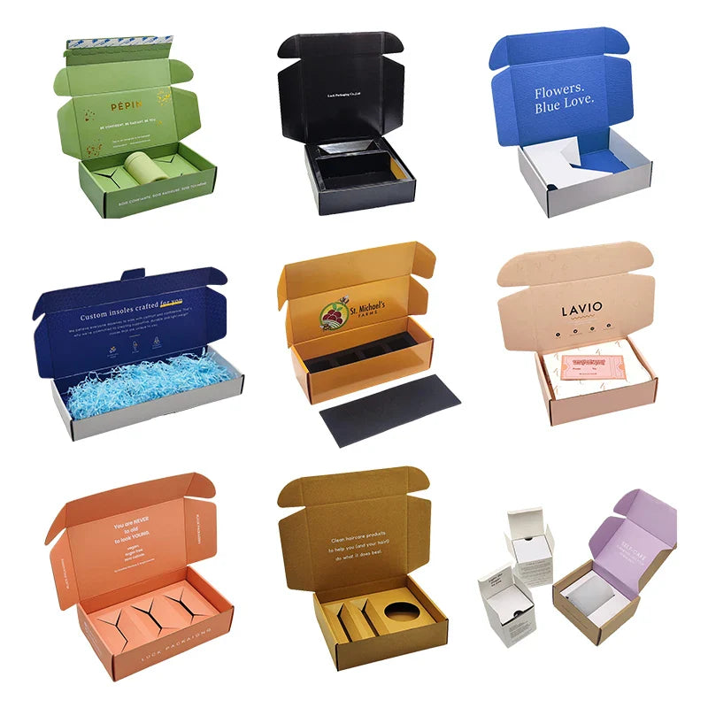 Custom Printing Recycled Hot Pink Mailers Box Printing Paper Packing Delivery Box Packaging Private Label Shipping Boxes