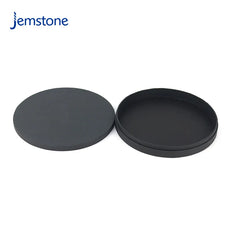Luxury Eco-Friendly Black Handmade Paper Tube for Perfume Makeup Powder and Cosmetic Cardboard Cylinder Box Packaging