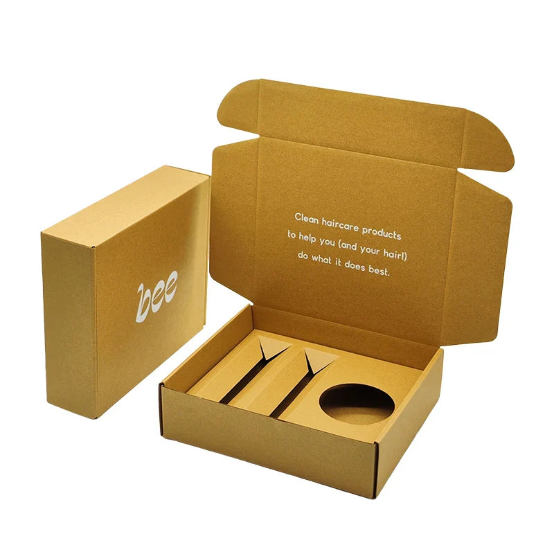 Custom Luxury Clothing Recycled Emballage Carton Gold Foil Logo Full Printing Box Postal Shipping Packaging Pink Paper Boxes