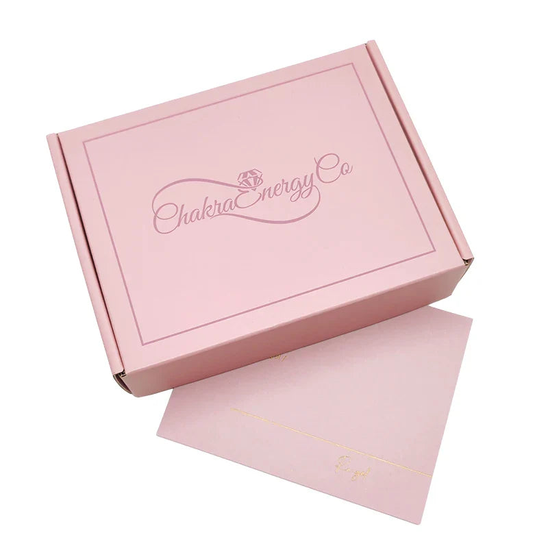 Customized pink Color Folding Packiging Paper Press on Nail Perfume Eyelash Jewelry Box Packaging Luxury with logo