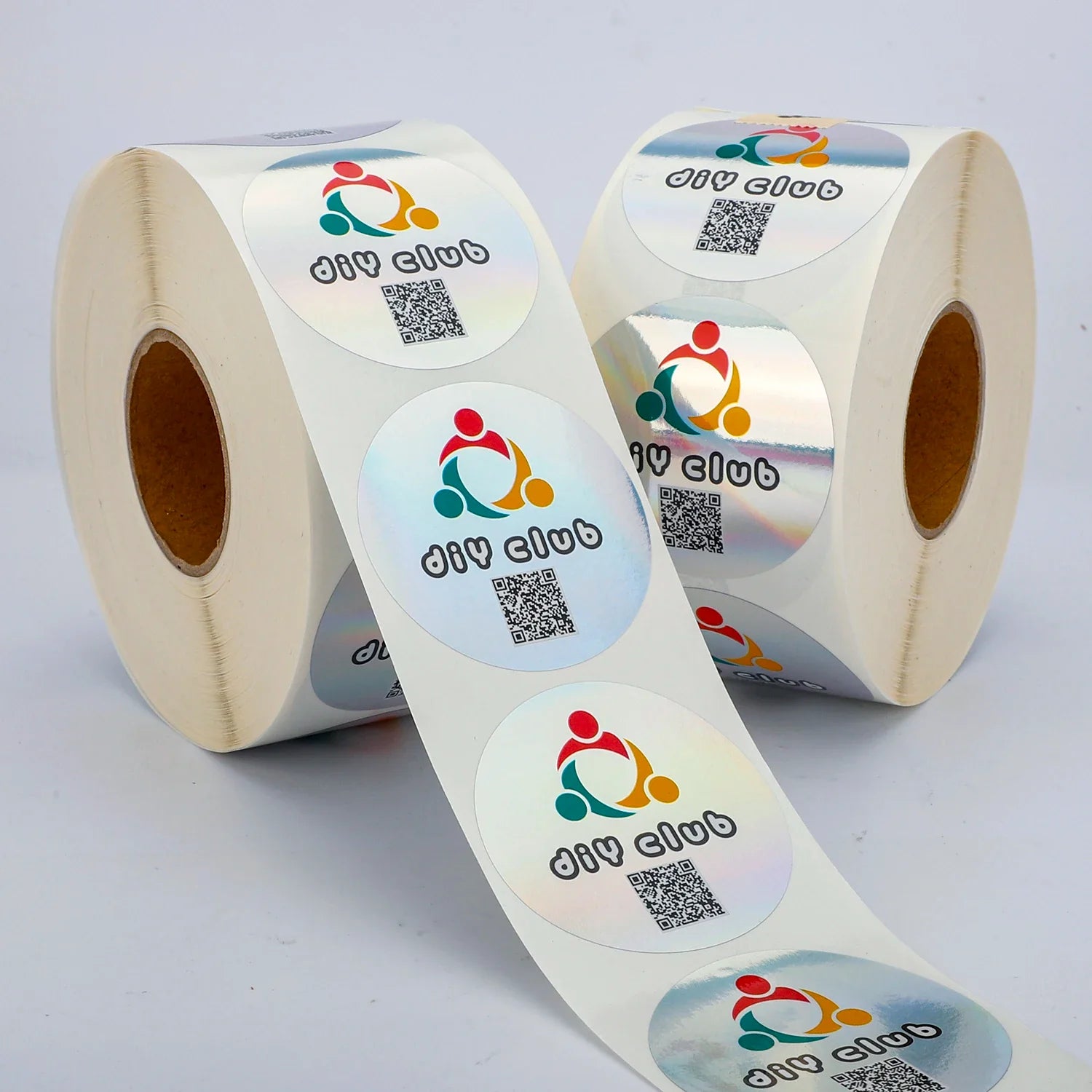 Custom Printing Adhesive Round Holographic Security Warranty Seal Void Stickers Roll Hologram Label for Packaging Security