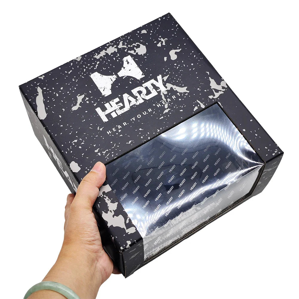 Custom Black Cardboard Beach Snap Baseball Cap Box Storage Shipping Trucker Display Hat Boxes Wholesale Packaging Box for Caps