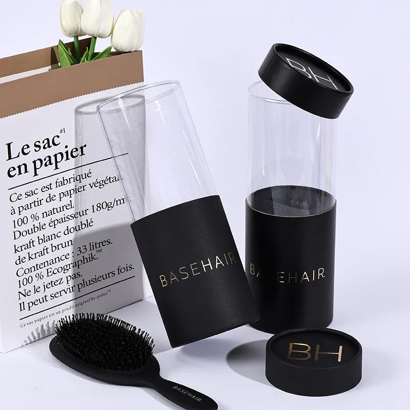 Custom Food Kraft Round Cardboard Tube Coffee Powder Paper Core Tube With Windows 500Ml Packaging