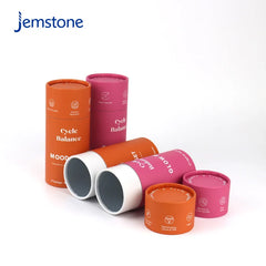 Custom Eco-Friendly Kraft Cardboard Cylinder Tube Perfume Cosmetic Skincare Essential Oil Paper Tube Packaging