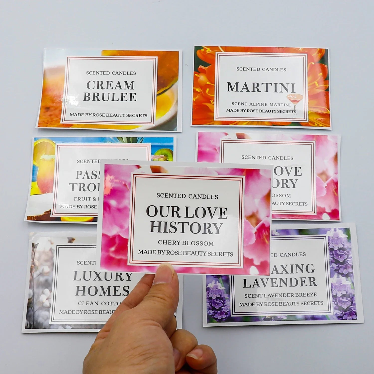 Custom Gold Foil Embossed Candle Label Logo Hot Stamping Transparent Clear Stickers Waterproof Pvc Vinyl Candle Jar Labels