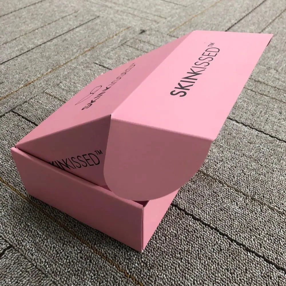 Custom Pink Mailing Paper Boxes for Packiging, Packing Shipping Zipper Corrugated Mailer Box Packaging With Logo Custom Printed
