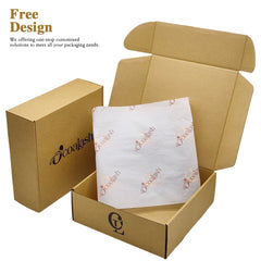 AU Free Design E Flute Recyclable Apparel Shipping Mailer Box Custom Logo Printed Corrugated Folding Kraft Paper Boxes