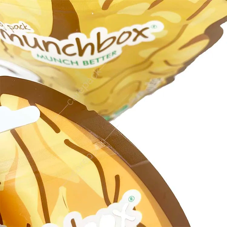 Custom Wholesalers Plastic Peanuts Packaging Pouch Snack Chip Shape Mylar Bag Stand up Pouch with Zipper