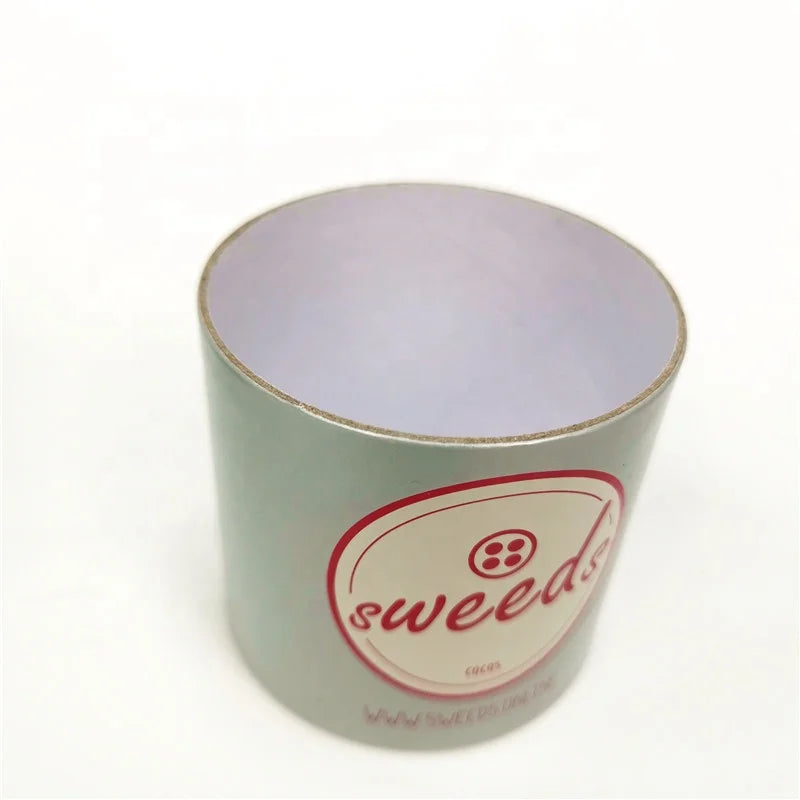 Custom Airtight Unsealed Leisure Foods Paper Cans Cylinder Gift  Packaging for Cookies Cardboard Chocolate Paper Round Box