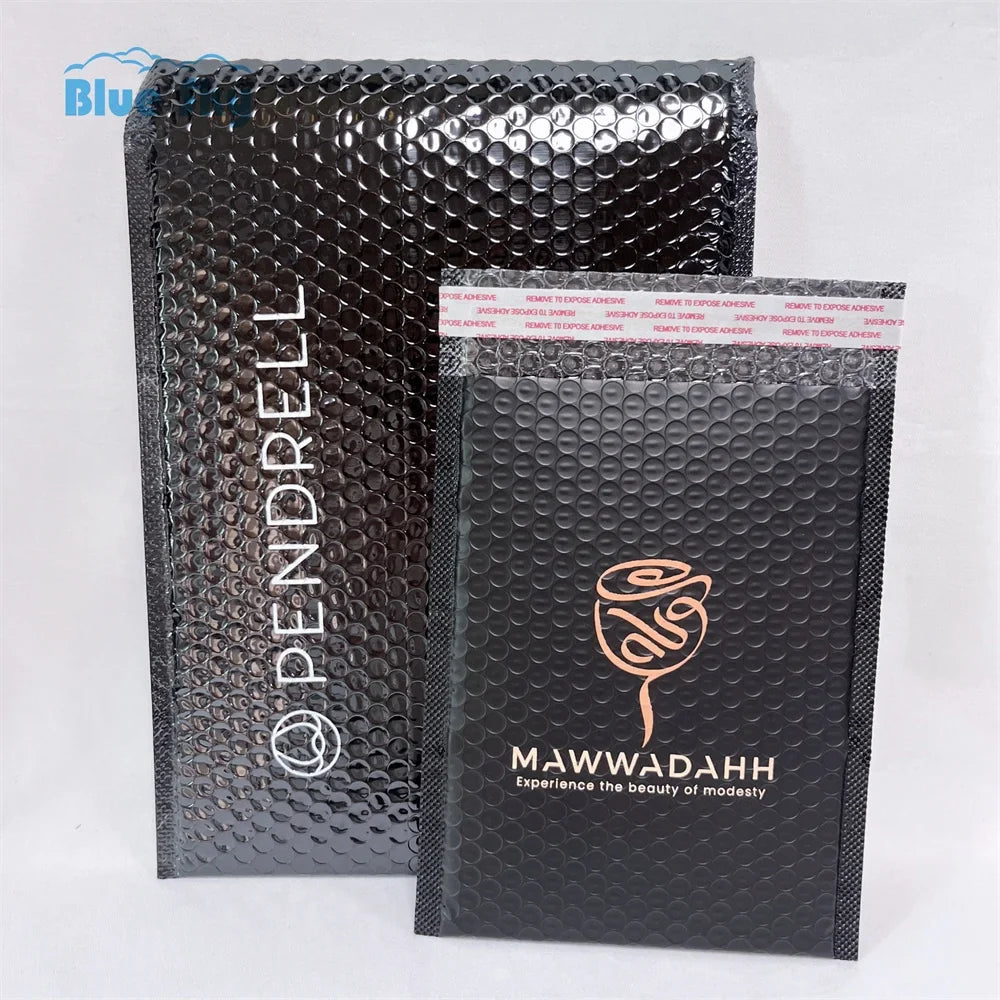 Eco-Friendly Blue Bubble Wrapping Bags - Recyclable & Biodegradable Options, Lightweight Mailer for Easy Storage & Transport