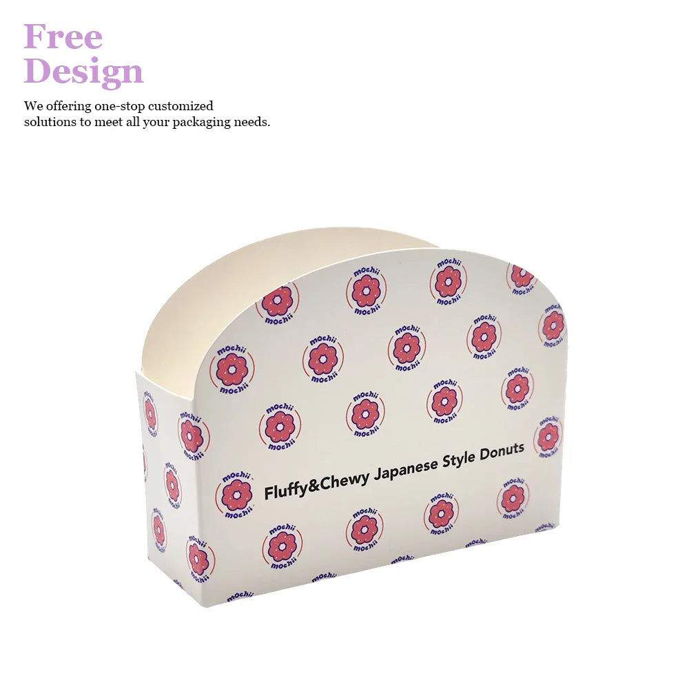 Custom Logo Printed Square Paper Bakery Box for Cupcakes Donuts Chocolate Packaging Glossy Matt Lamination for Food Packaging