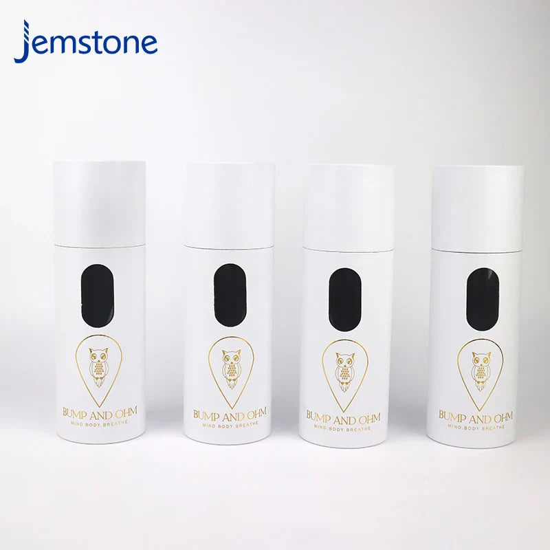 Eco-Friendly Custom Clothes Scarf Paper Tube Design Luxury Kraft Cardboard Box Cylinder Packaging with Window