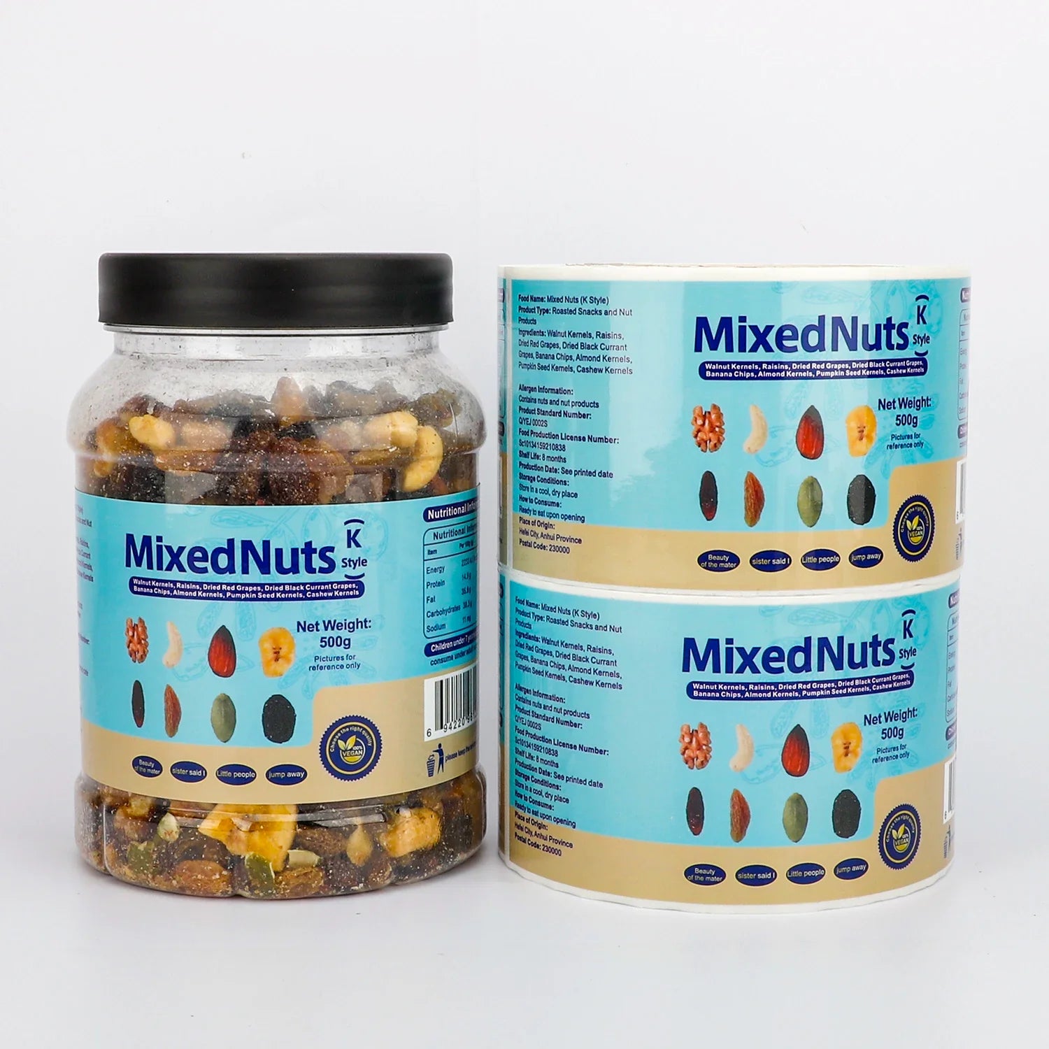 Biodegradable Vinyl Stickers Eco-Friendly Brands Custom Self-Adhesive Waterproof Logo Packaging Labels for Jar Bottle Container