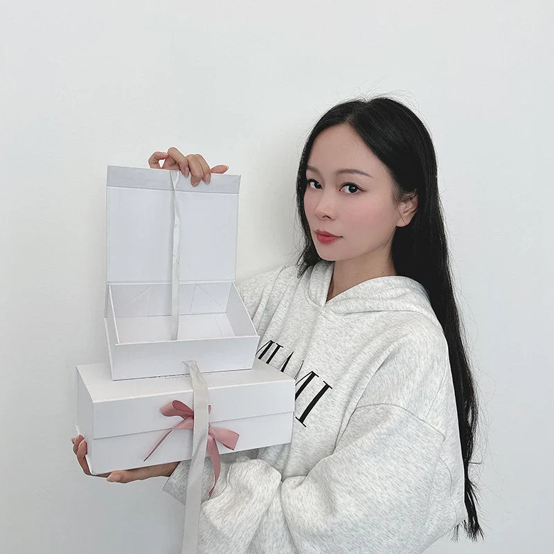 Wholesale Luxury Custom Logo Paper Jewelry Gift Boxes Ribbon Packaging for Rings Earrings Bracelets Sponge Matt Lamination