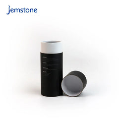 Eco-friendly Oil Dropper Bottle Deodorant Kraft Cardboard Skin Care Perfume Cylinder Tea Coffee Black Paper Tube Packaging