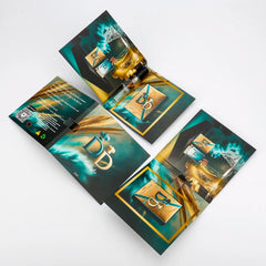 Custom Digital Printing Logo 1ml 2ml Fragrance Tester Spray Holder Mini Perfume Sample Cards Perfume Sample Bottles with Card